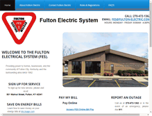 Tablet Screenshot of fulton-electric.com